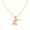 22K Gold Pendant With Dancing Girl Figure Accent From Barish Collection