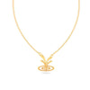 22K Gold Pendant With Solid Droplet Design From Barish Collection