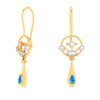 22K Latest Design Of Gold Earrings For The Rainy Season