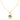 Beautiful 22k Gold Splendor Sapling Pendant Necklace With Green Stone From Wedding Collection