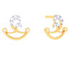 22k Lovely Stud Earrings for Ladies from PC Chandra Goldlites Collection