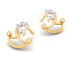 22k Lovely Stud Earrings for Ladies from PC Chandra Goldlites Collection