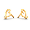 22k Gold Charming Heart Studs Earring for Women PC Chandra