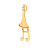 22KT Musical Note Trumpet Gold Pendant From Online Exclusive Collection