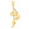 22KT Three Musical Note Gold Pendant From Online Exclusive Collection