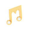 22KT Musical Note 'M' Shape Gold Pendant From Online Exclusive Collection 