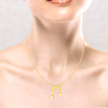 22KT Musical Note 'M' Shape Gold Pendant From Online Exclusive Collection 