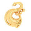 22KT Trumpet Shaped Gold Nosepin From Online Exclusive Collection 