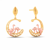 22K Gold Earrings With Rose Gold Swans\
From Goldlites Collection