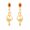 Uniquely Designed 22K Hanging Gold Earrings\
From Goldlites Collection