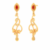 Uniquely Designed 22K Hanging Gold Earrings\
From Goldlites Collection