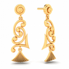 Unique Design 22K Hanging Gold Earrings From \
Goldlites Collection 