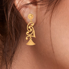 Unique Design 22K Hanging Gold Earrings From \
Goldlites Collection 