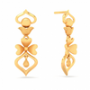 Unique Floral Shape 22K Hanging Gold Earring\
From Goldlites Collection 