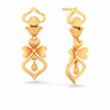 Unique Floral Shape 22K Hanging Gold Earring\
From Goldlites Collection 