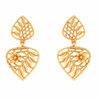 Unique Floral And Leaves Shape 22K Hanging \
Gold Earring From Goldlites Collection 