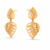 Unique Floral And Leaves Shape 22K Hanging \
Gold Earring From Goldlites Collection 