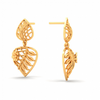 Unique Floral And Leaves Shape 22K Hanging \
Gold Earring From Goldlites Collection 