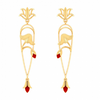 22K Gold Earrings with unique flower bud design from Goldlites Collection