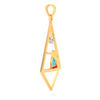 Cute Designer 22k Gold Pendant with Motifs from PC Chandra Jewellers Valentine Collection