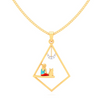 Cute Designer 22k Gold Pendant with Motifs from PC Chandra Jewellers Valentine Collection