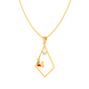 Cute Designer 22k Gold Pendant with Motifs from PC Chandra Jewellers Valentine Collection