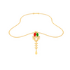 Exquisite 22k Gold Twin Birds motif long dangler Pendant from PC Chandra Jewellers