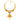 22K Gold Necklace Mandir Shikhar Pendant Design With Floral Drop Dangle