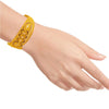 22K Gold Filigree Bangle With Floral Motifs For Women & Girls - 1 Piece