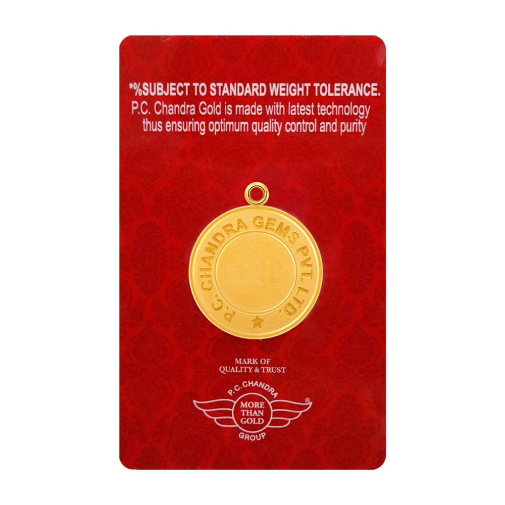 22k Gold Coin Pendant Online 2 gm, | BIS Hallmarked Gold Coin Pendant ...