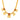 22K Gold Necklace With Trendy Geometric Pendants