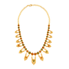 Uniquely Designed 22K Gold Necklace In Meenakari Style 