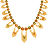 Uniquely Designed 22K Gold Necklace In Meenakari Style 