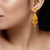 Triangular 22K Gold Drop Earrings for New Brides