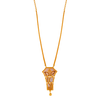 22K beautiful gold necklace with a divine motif of Lord Ganesha