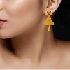 22KT Yellow Gold Jhumki Earrings for Women