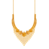 22K Trendy Gold Necklace Design