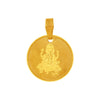 22K gold pendant with an oval shape and a Lord Ganesha imagery embedded within