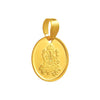 22K gold pendant with an oval shape and a Lord Ganesha imagery embedded within