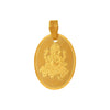 22K gold pendant with an oval shape and a Lord Ganesha imagery embedded within