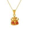 22K gold pendant with an elaborately detailed Lord Ganesha motif 