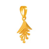 22K gold pendant with a coniferous leaf and carpel design 