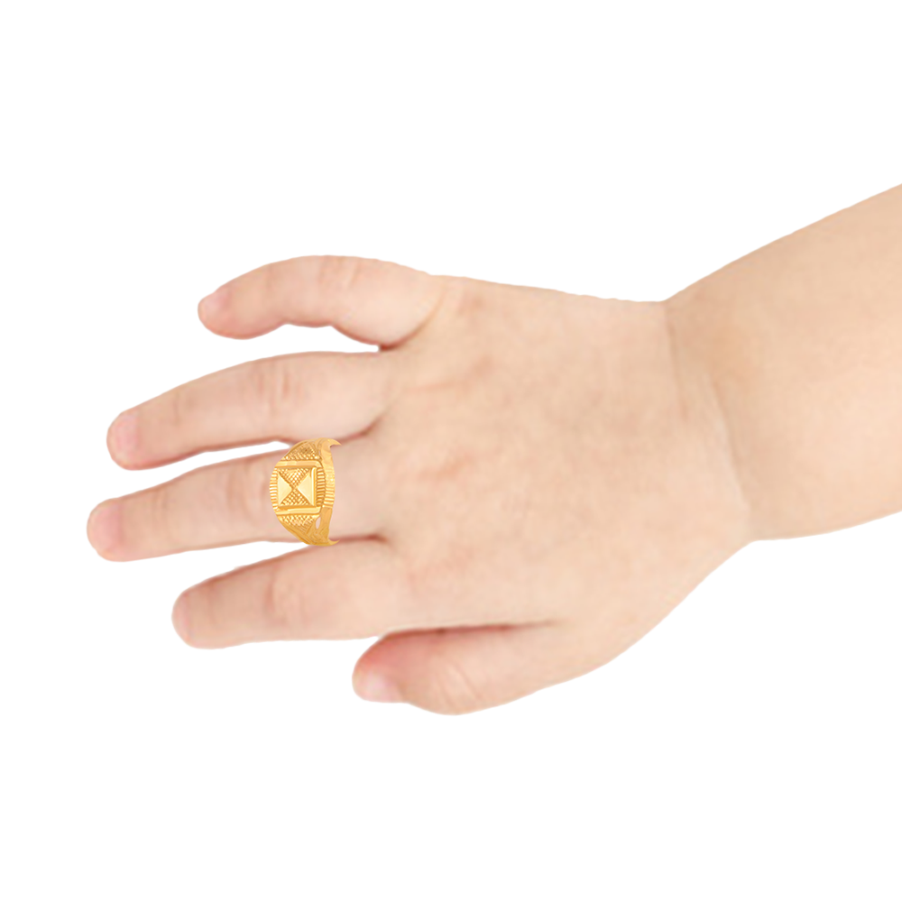 22KT (916) Yellow Gold  Baby Ring