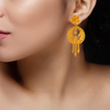 22K Hanging Gold Earrings From Amazea Collection