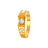 22KT Yellow Gold and American Diamond Ring for Men