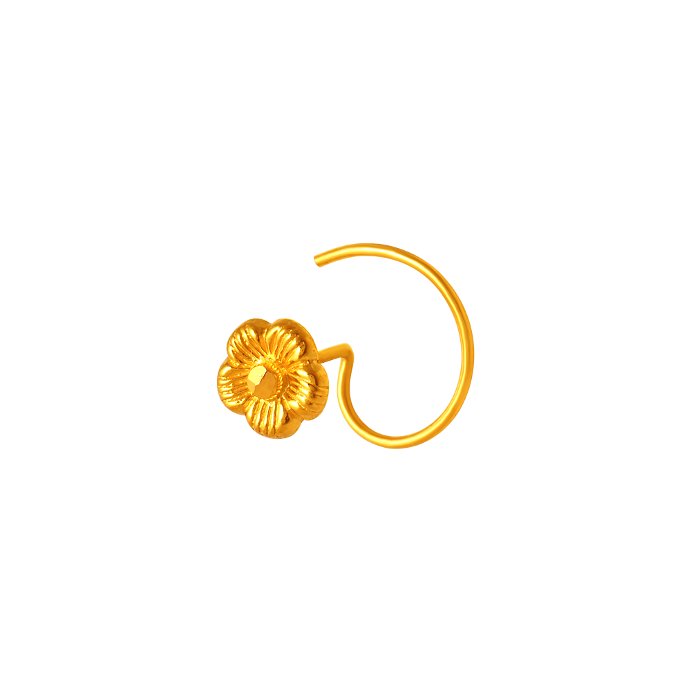 22K Truly Beautiful Nose Pin Gold Design