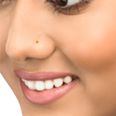 22K Truly Beautiful Nose Pin Gold Design