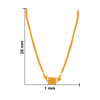 22KT Yellow Gold Necklace for Women