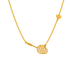 22K Racket Themed Gold Pendant Design For Ladies