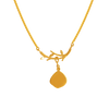 22K Enchanting Gold Pendant Design For Wedding Season